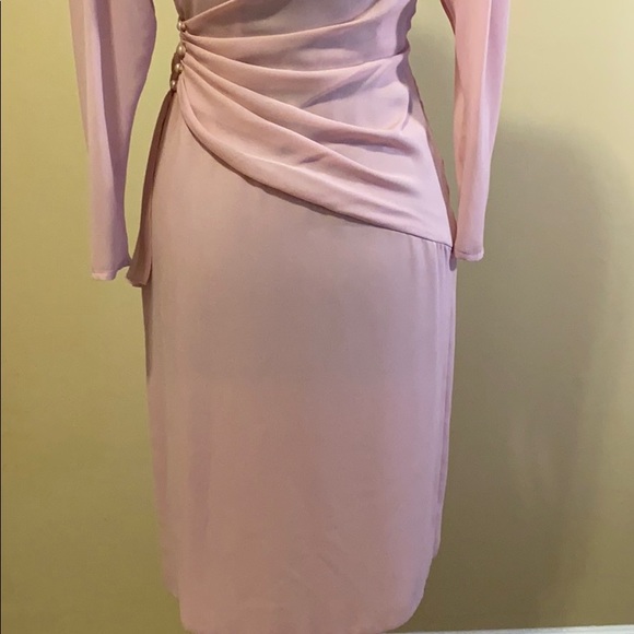VINTAGE CLASSY ABBY KENT BLUSH COCKTAIL DRESS 4 - Picture 8 of 11